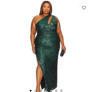 Plus Size Revolve Sequins Gown